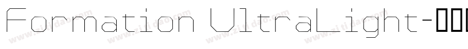 Formation UltraLight字体转换